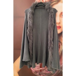 Women's Cape with Fur by Amelie